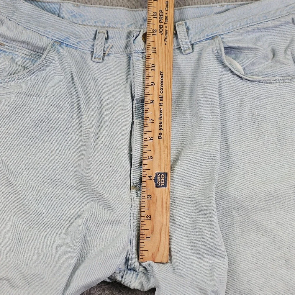 Wrangler Denim Shorts Mens 38 Relaxed Fit Jean Vintage Blue‎ Light Wash Casual